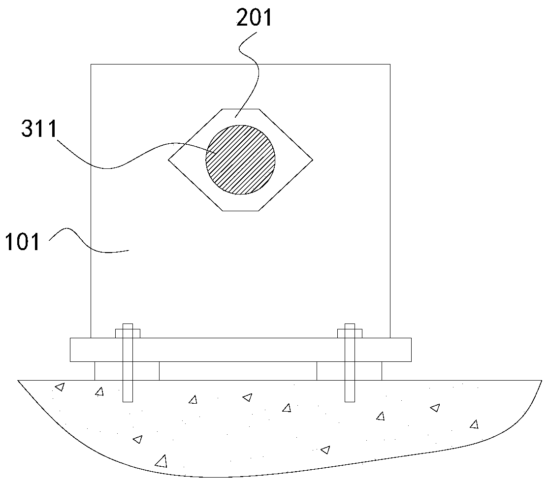 Explosion impulse testing device, system and method