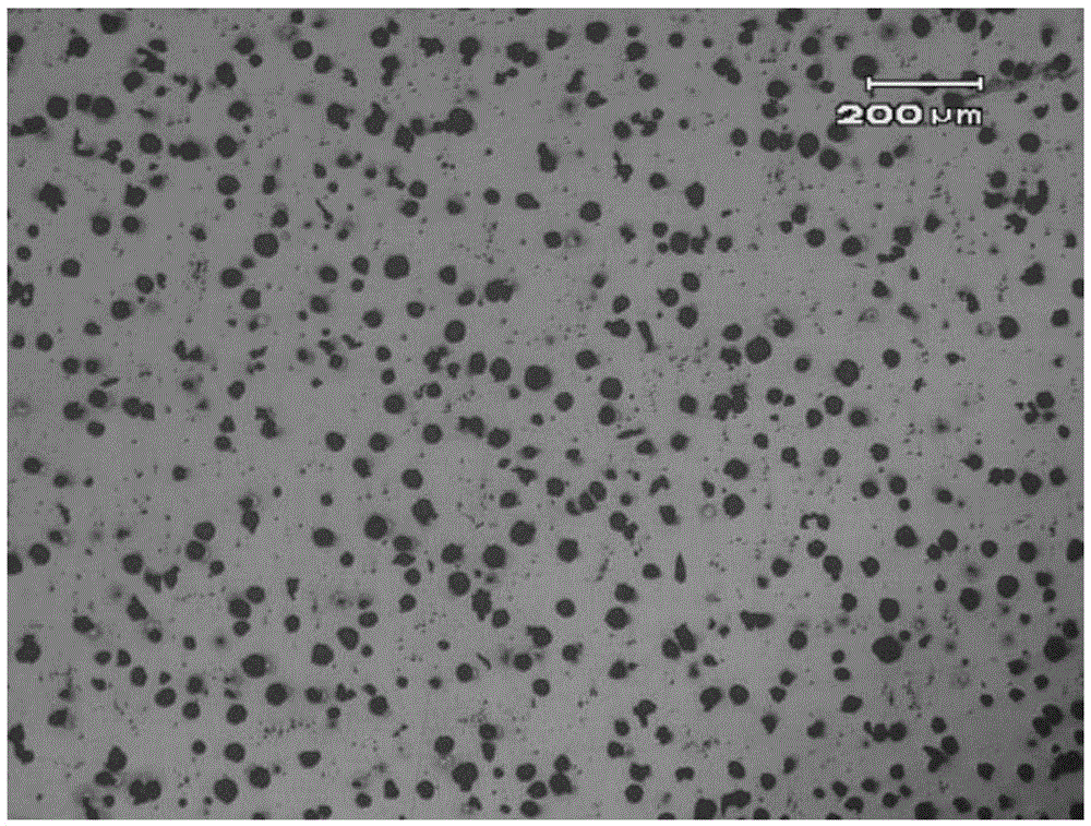 Ductile cast iron material, composition containing same and production method of bearing saddle and ductile cast iron