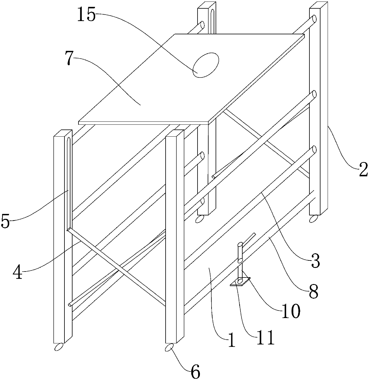 Indoor decoration scaffold