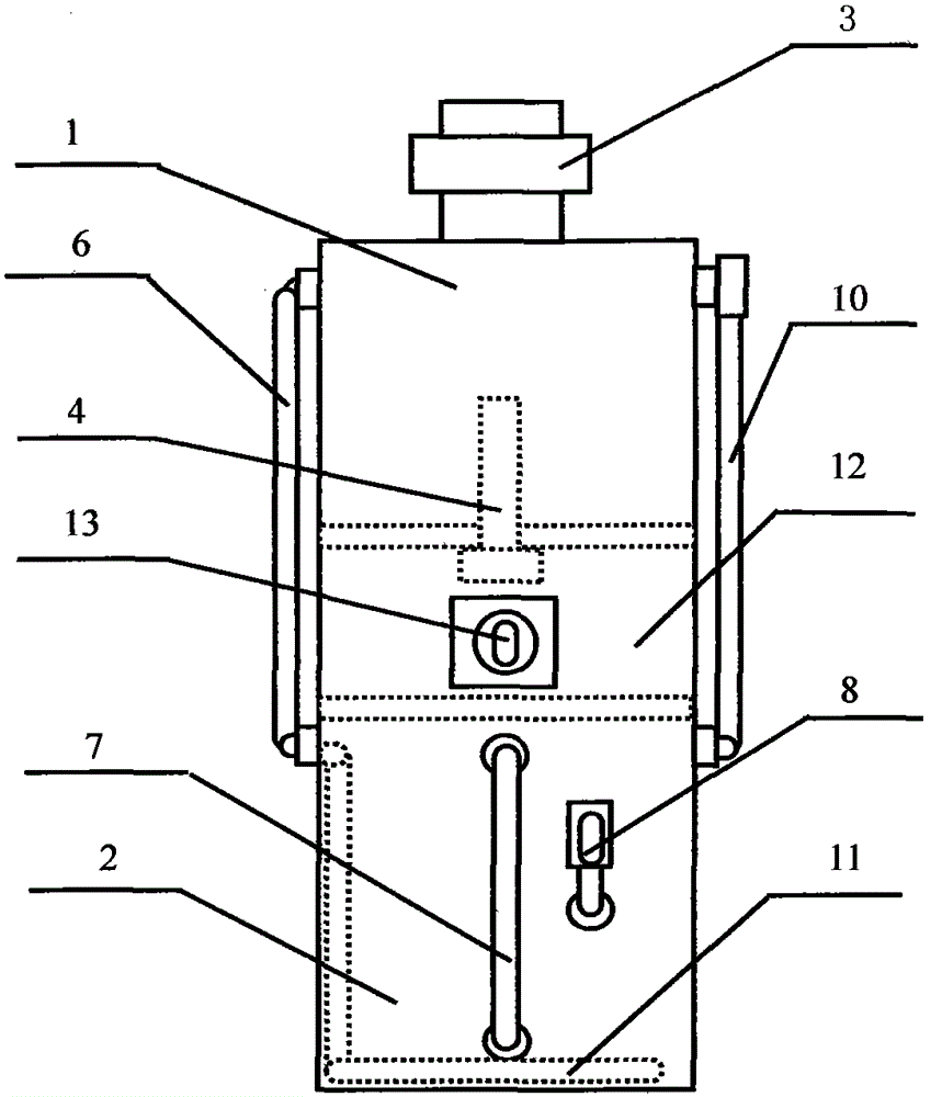 Vertical carbon-dioxide generator for greenhouse