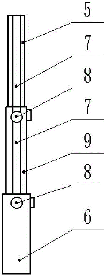 Elevation-type teaching writing blackboard