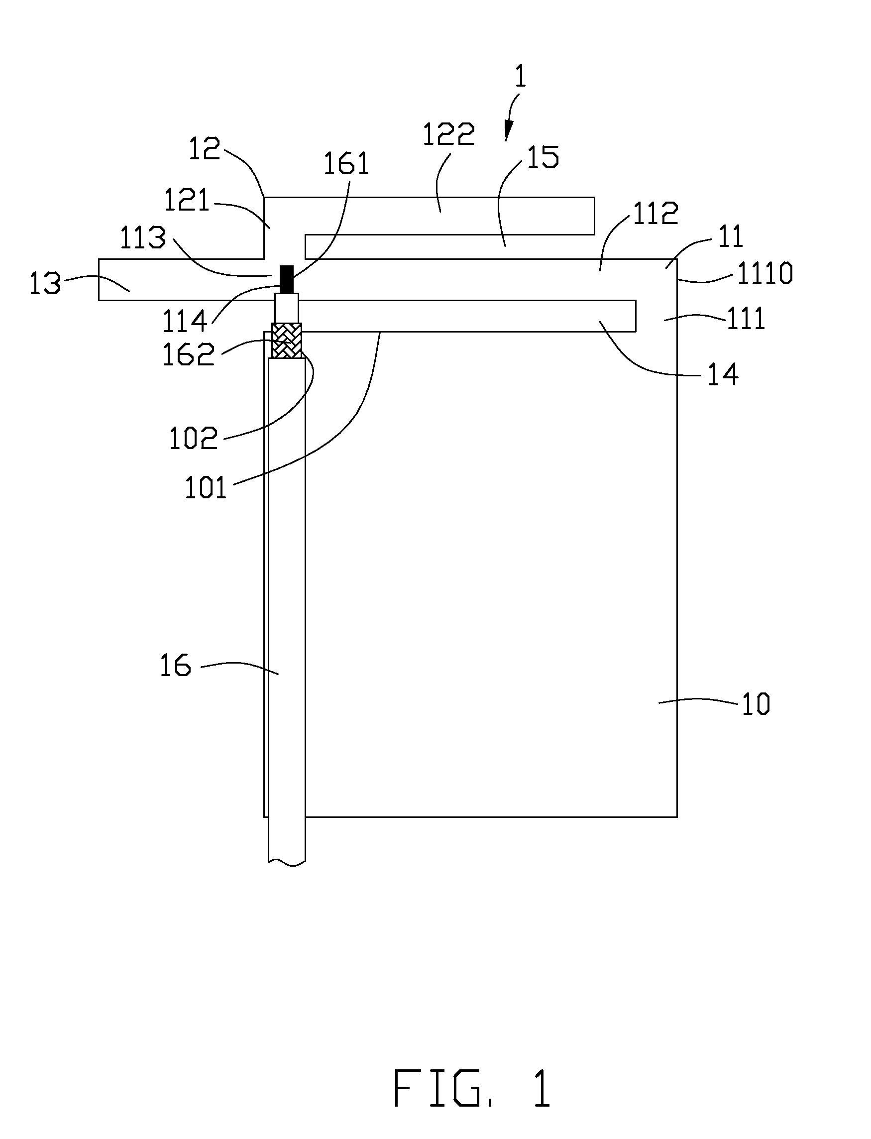 Triple-band antenna with low profile