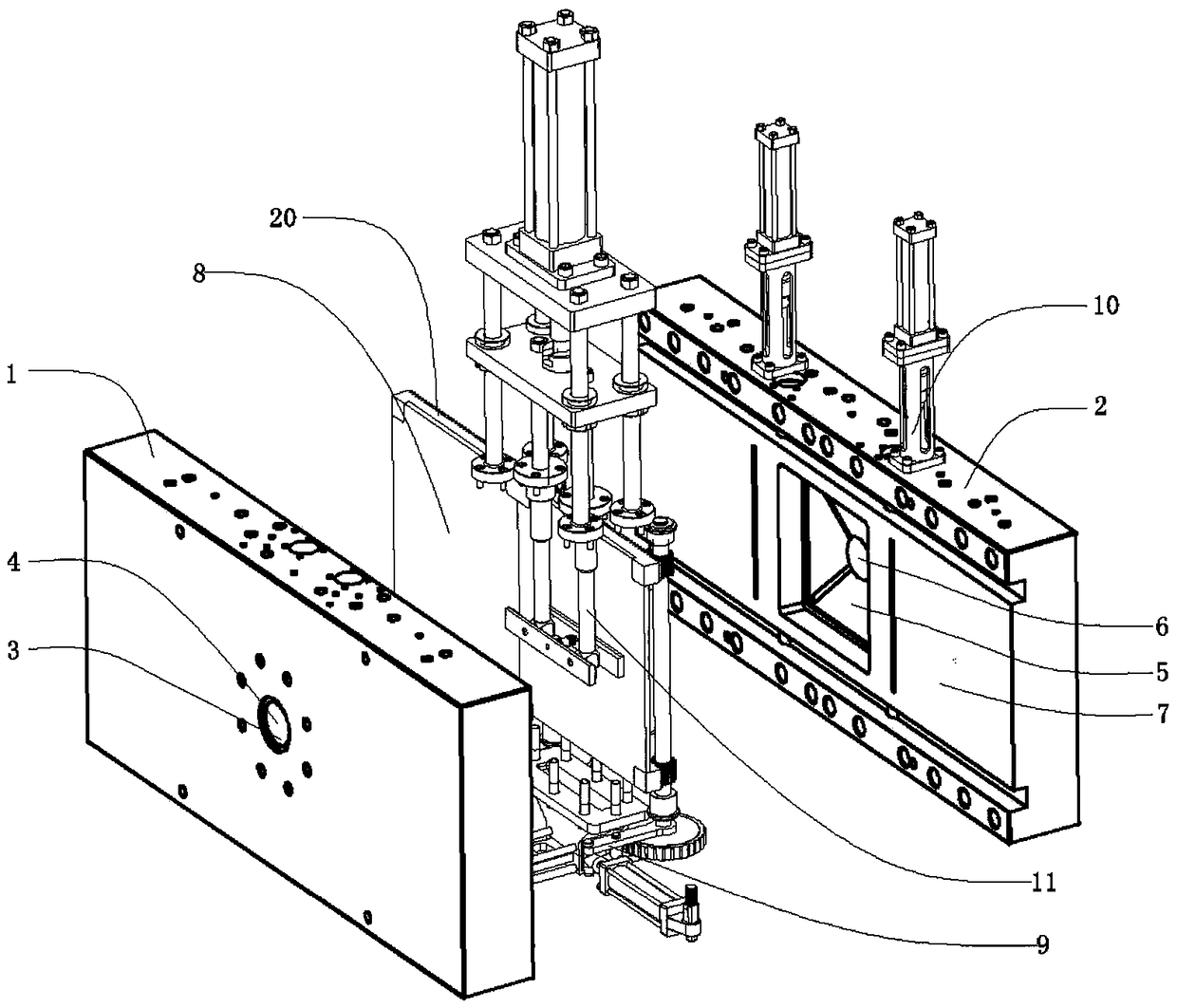 A backwash automatic slag discharge filter without wire mesh