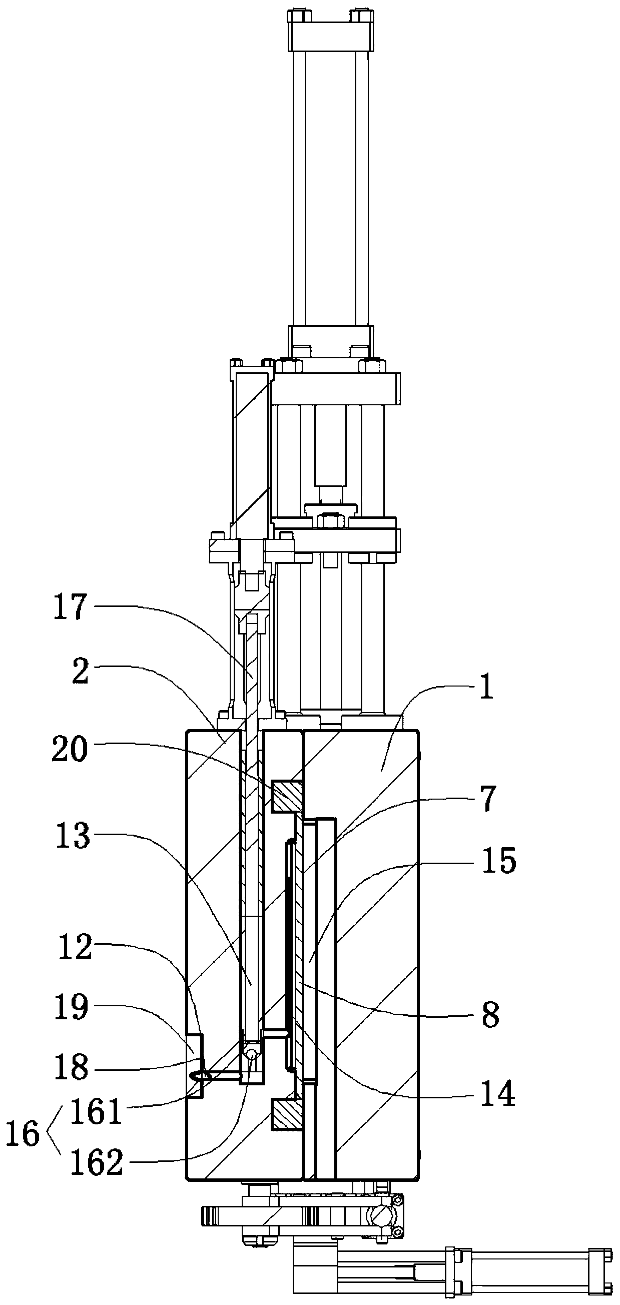 A backwash automatic slag discharge filter without wire mesh