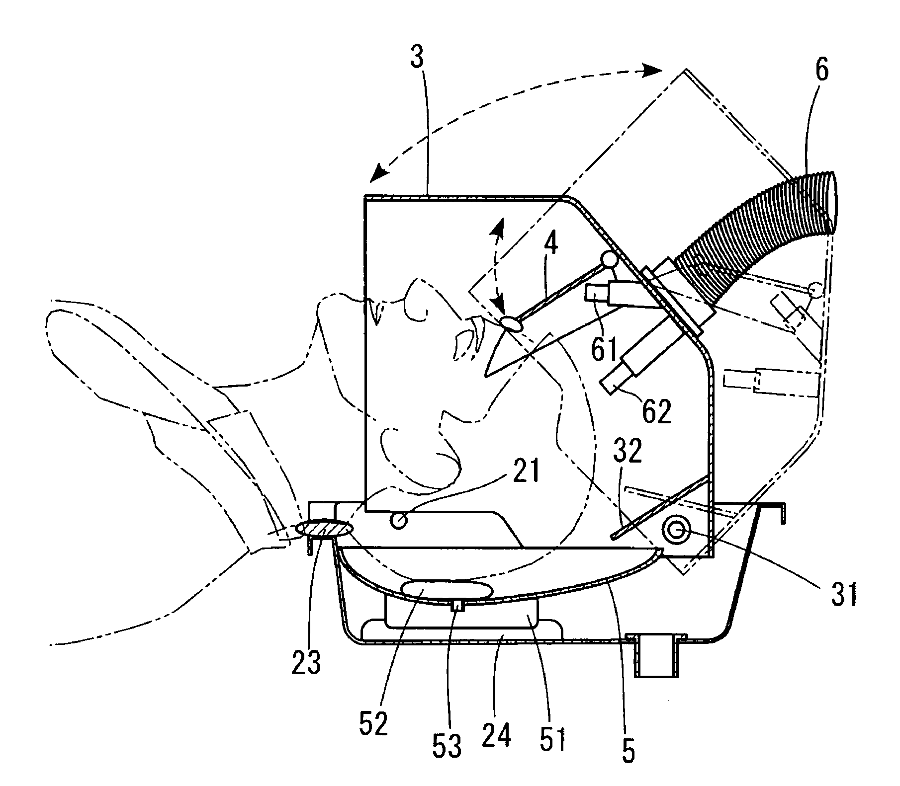 Scalp washing device