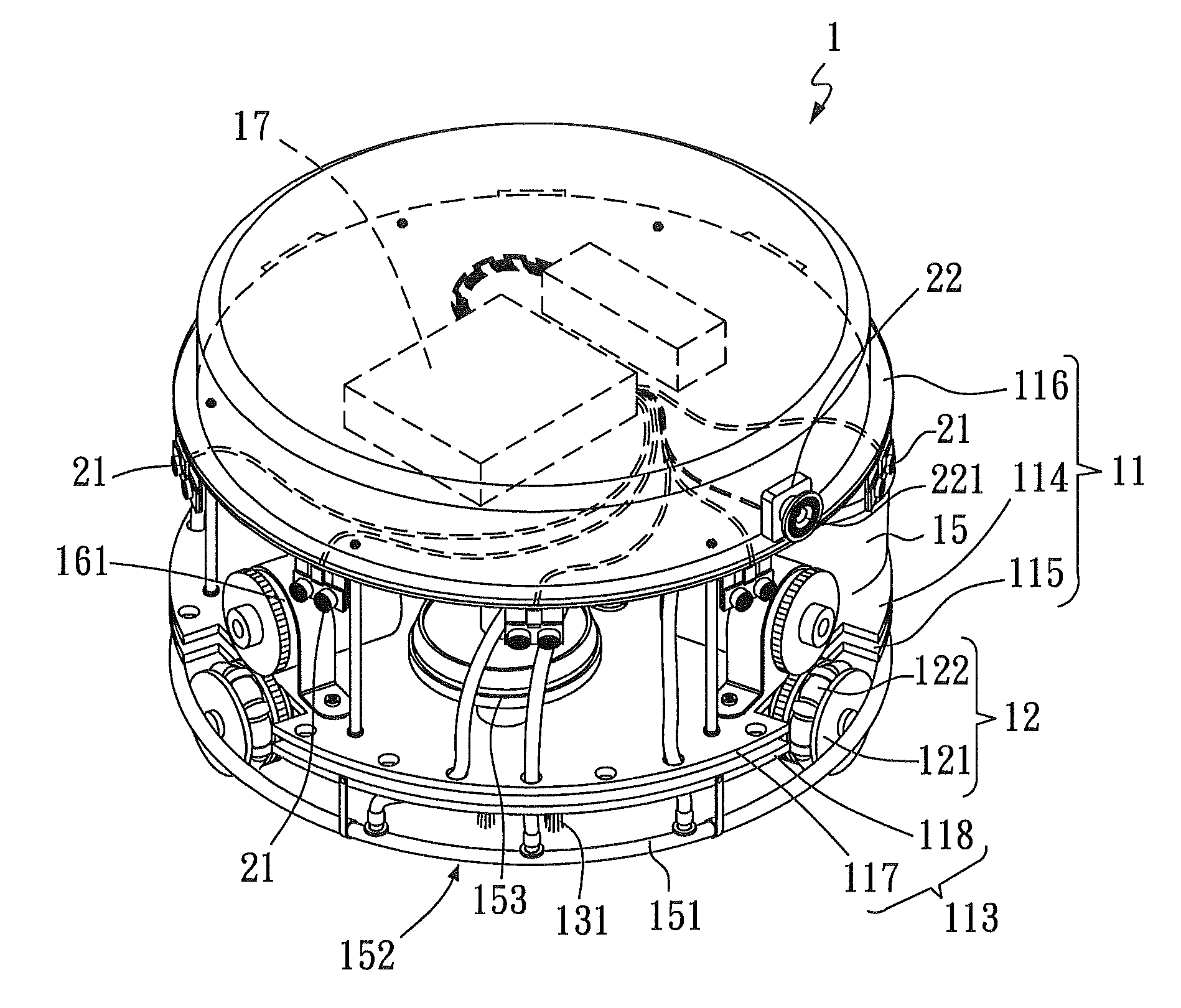 Floor washing robot