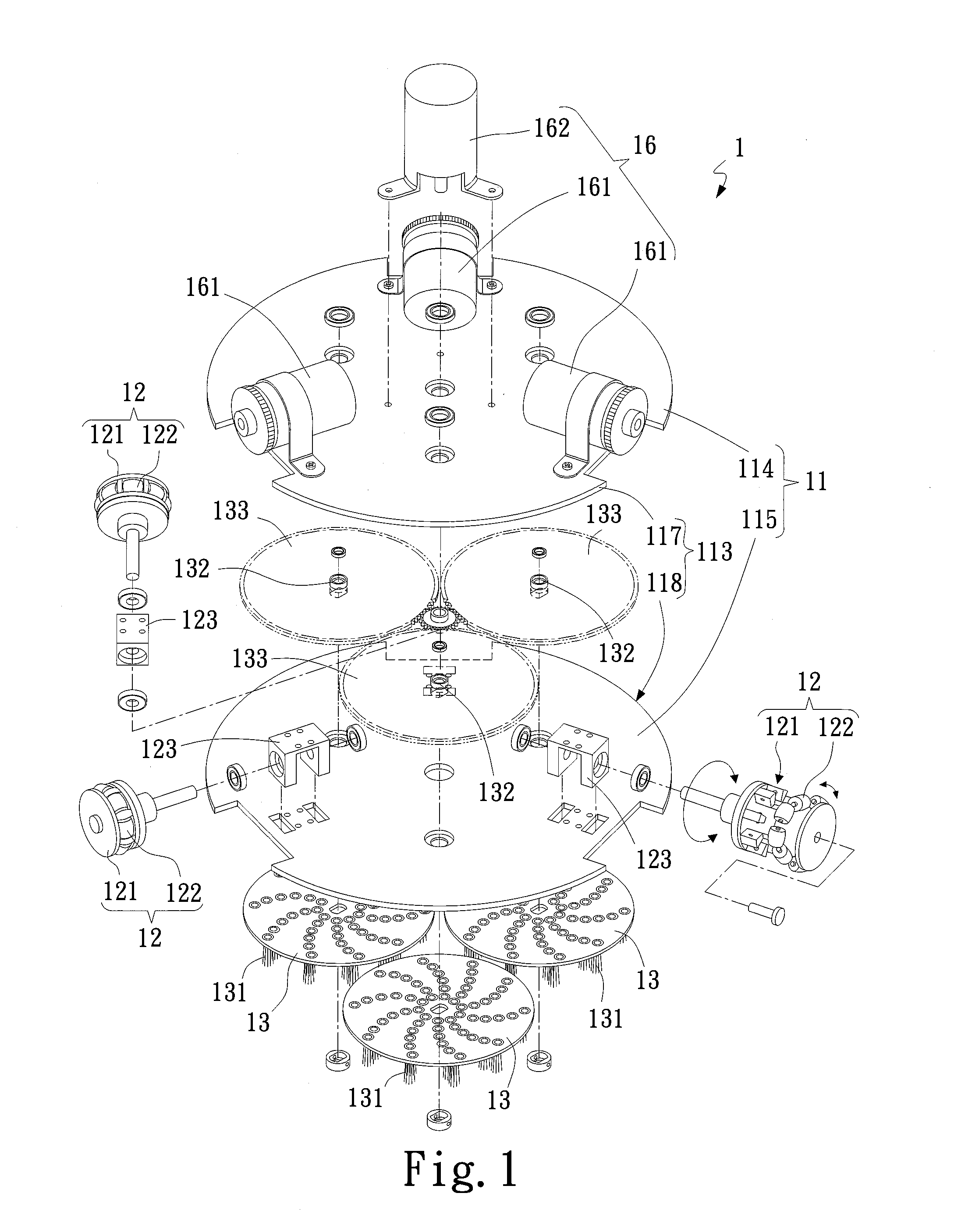 Floor washing robot