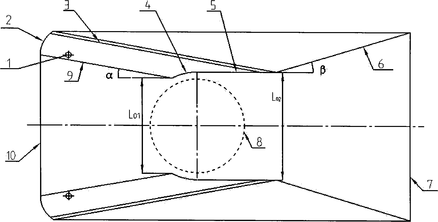 Flow guiding device of vertical axis tidal current generator