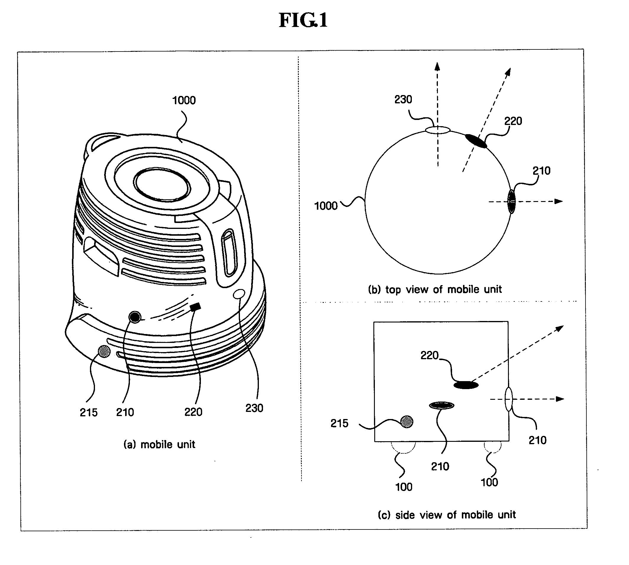 Method, medium, and apparatus for self-propelled mobile unit with obstacle avoidance during wall-following algorithm