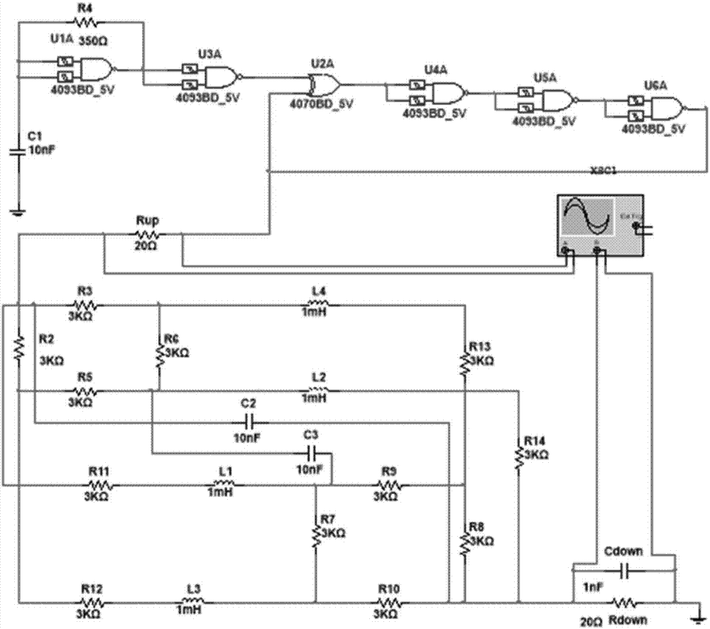 Circuit fault detecting method using chaotic power supply source current