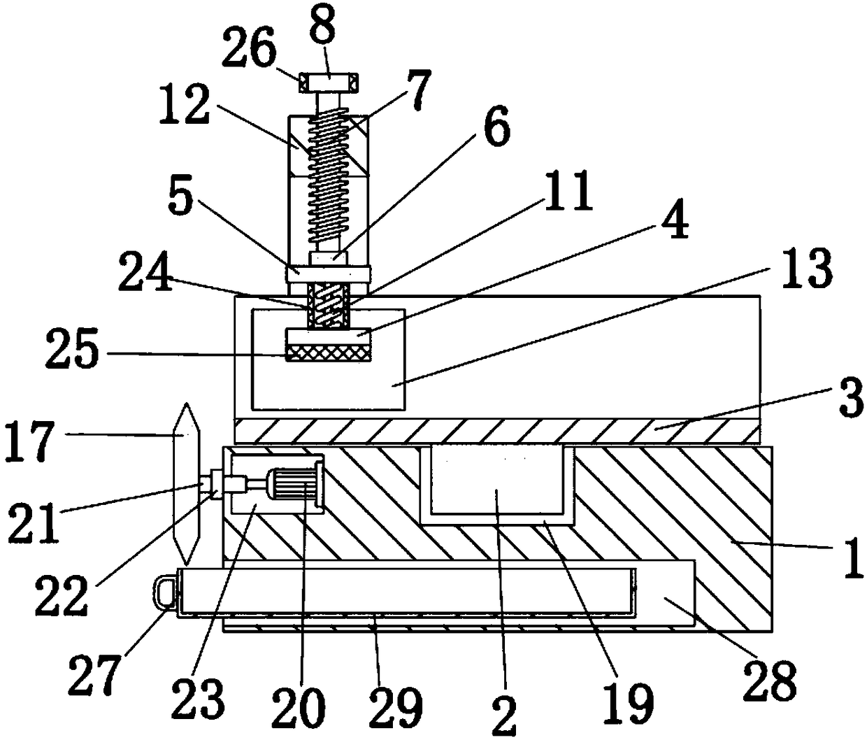 Straight line cutting machine applicable to bamboo and wood products