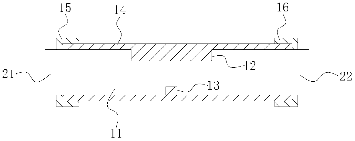 Current type bidirectional bending sensor and preparation method thereof