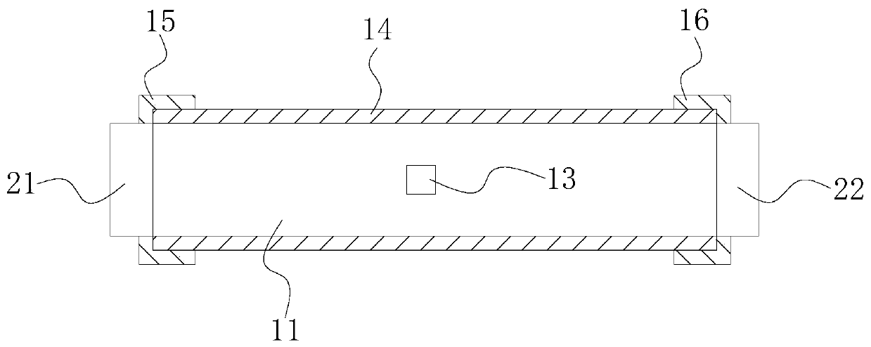 Current type bidirectional bending sensor and preparation method thereof