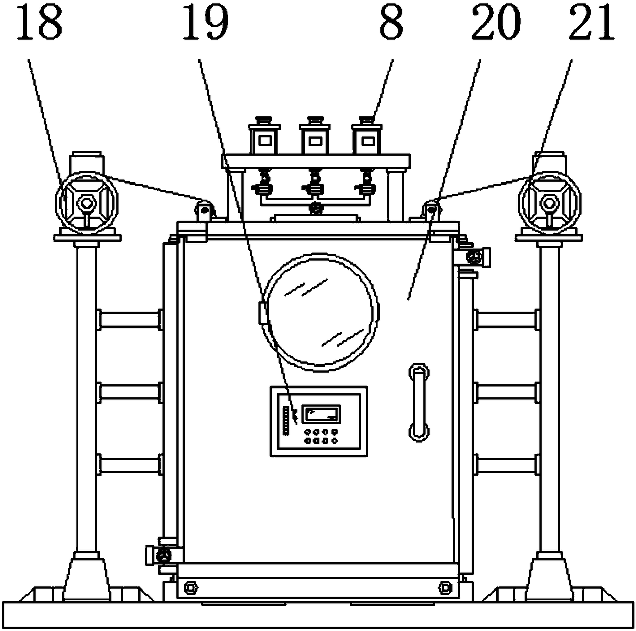 Textile-fabric dip dyeing device