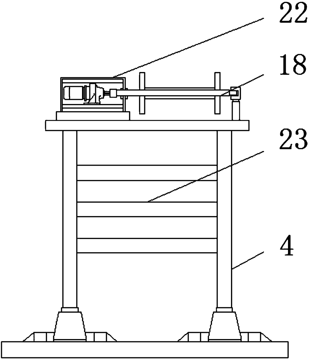 Textile-fabric dip dyeing device