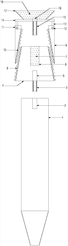 An up-tilt three-way rigid contact hole sensor installation and recovery device