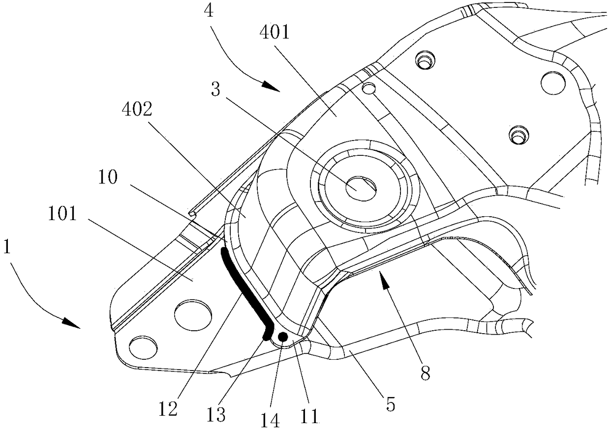 Vehicle auxiliary frame structure and mounting method thereof