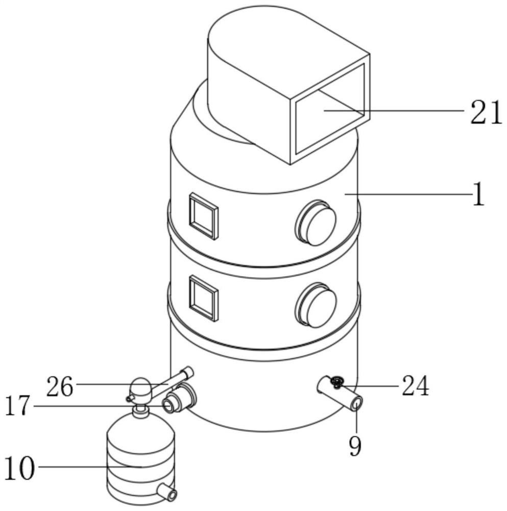 Method and equipment for eliminating white smoke of desulfurized flue gas