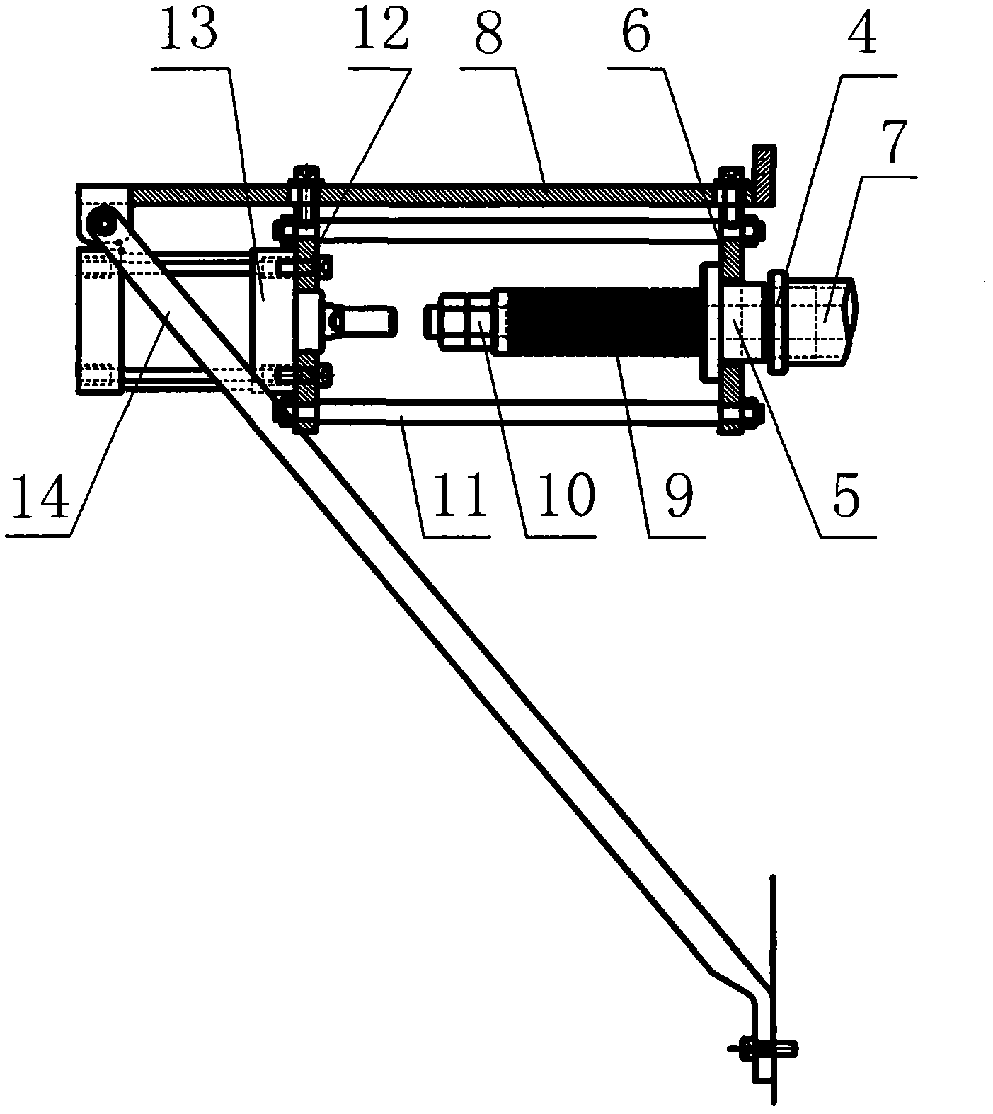 Pneumatic clamp for processing of claw pole outer surface