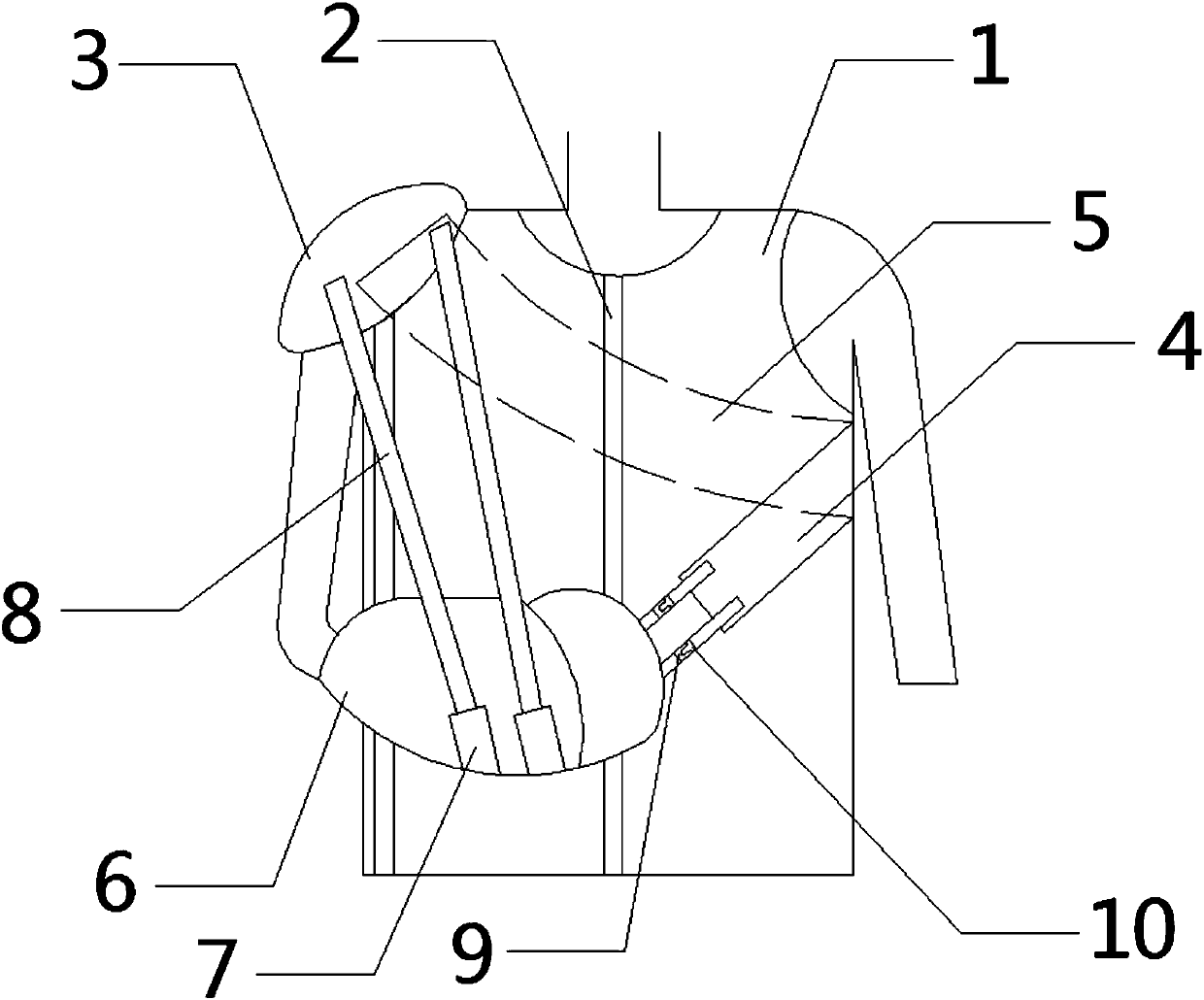 Fixing device for fractured arm