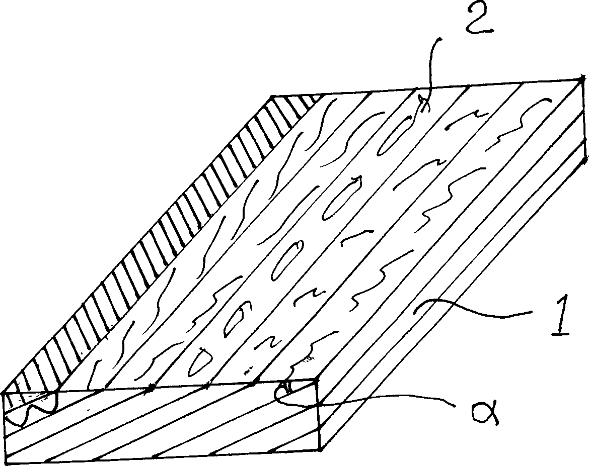 Method for producing mass material of compactness toughening veneer