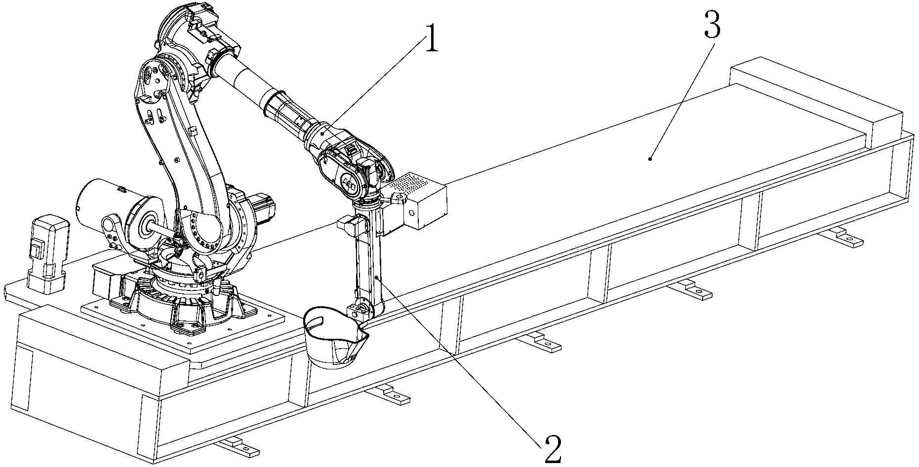 Automatic production system for metal gravity casting