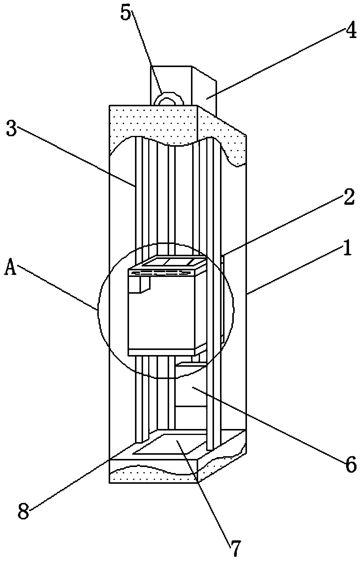 Safety protection device with pre-deceleration function for buffering elevator out-of-control falling