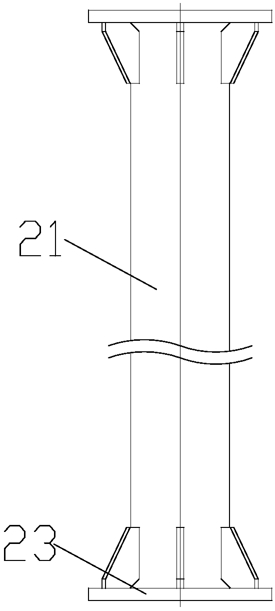 Reinforcing device of simple communication rod base station