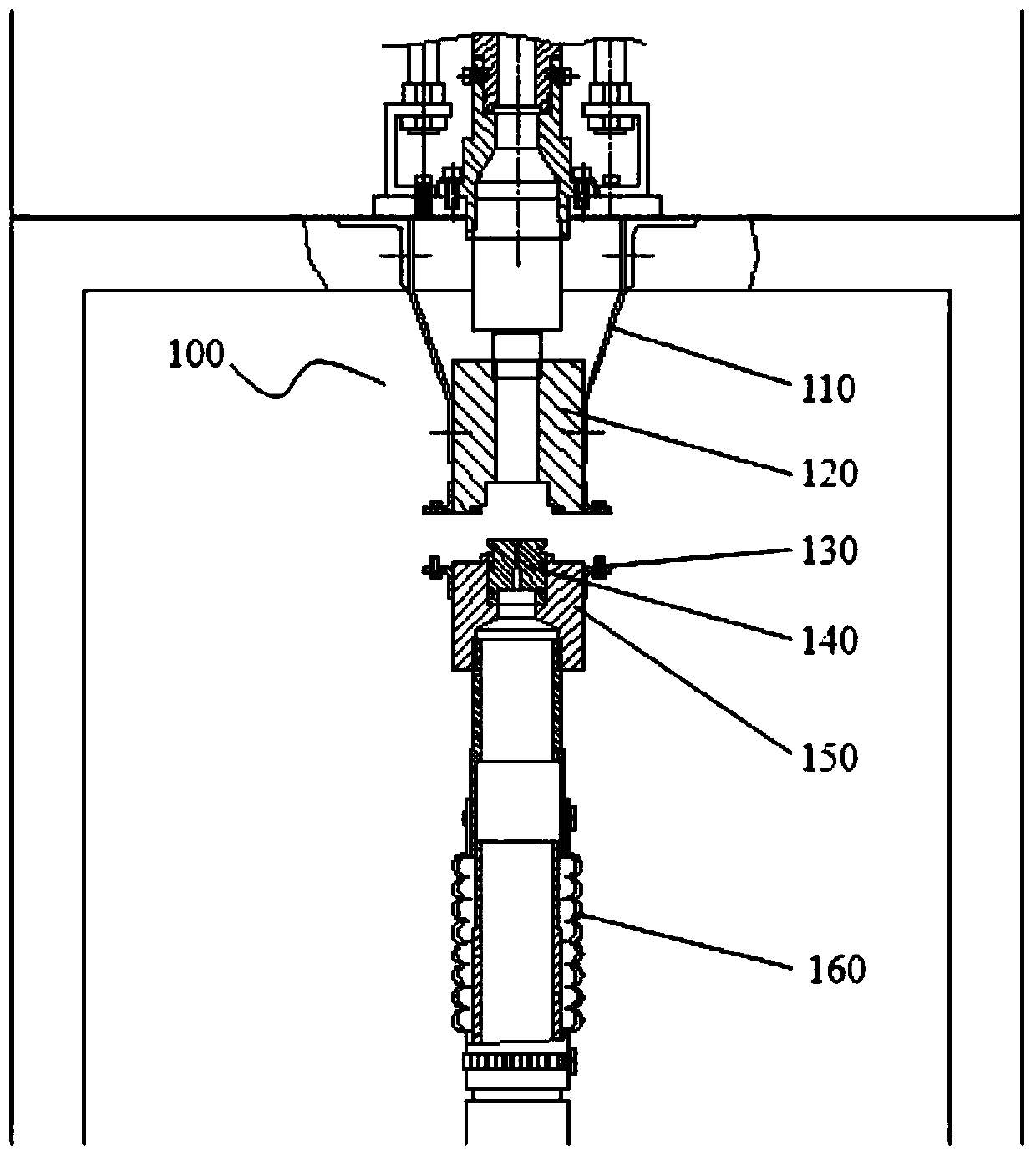 Sonic nozzle one-key automatic quick replacement device