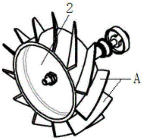 Impeller structure of turbine flow meter and turbine flow meter