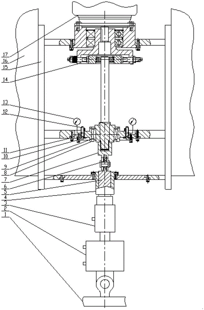 A rotating micro radial displacement loading fatigue test equipment