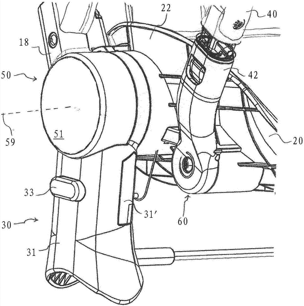 Collapsible child seat and pushchair comprising a child seat of this type