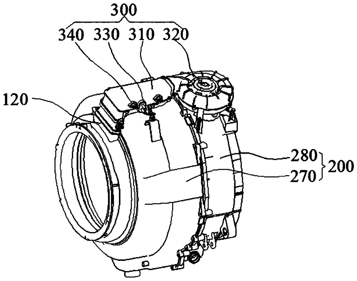 Washing machine with drying function