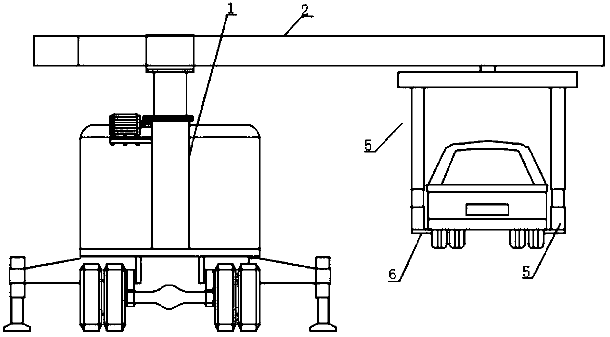 Side-form hoisting type road wrecker