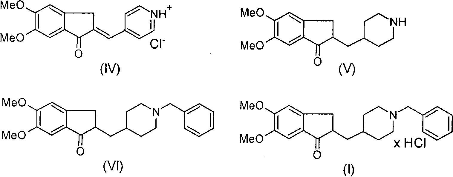 Novel process for production of highly pure polymorph (I) donepezil hydrochloride