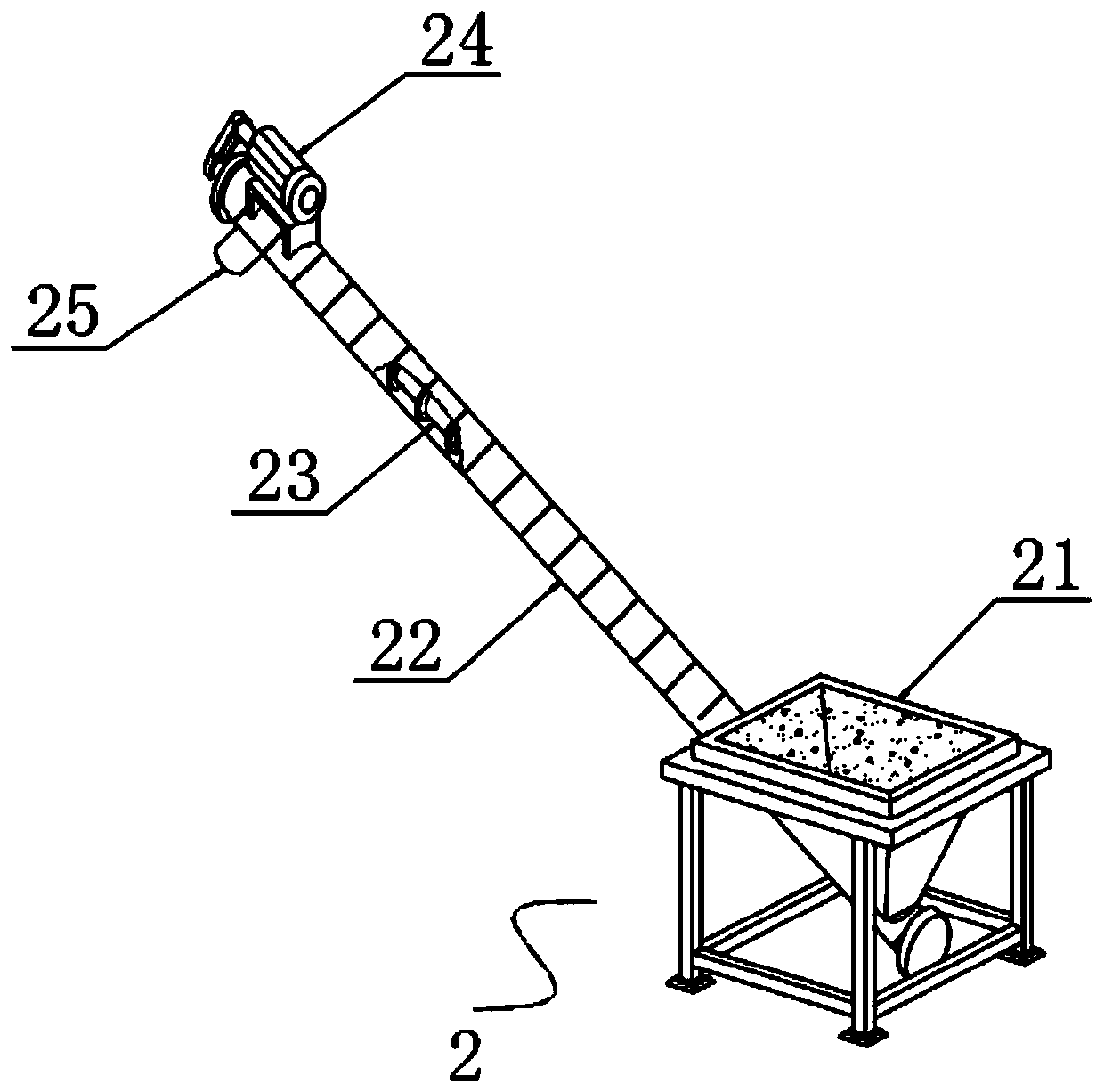 Powder feeding device of electrical automation equipment