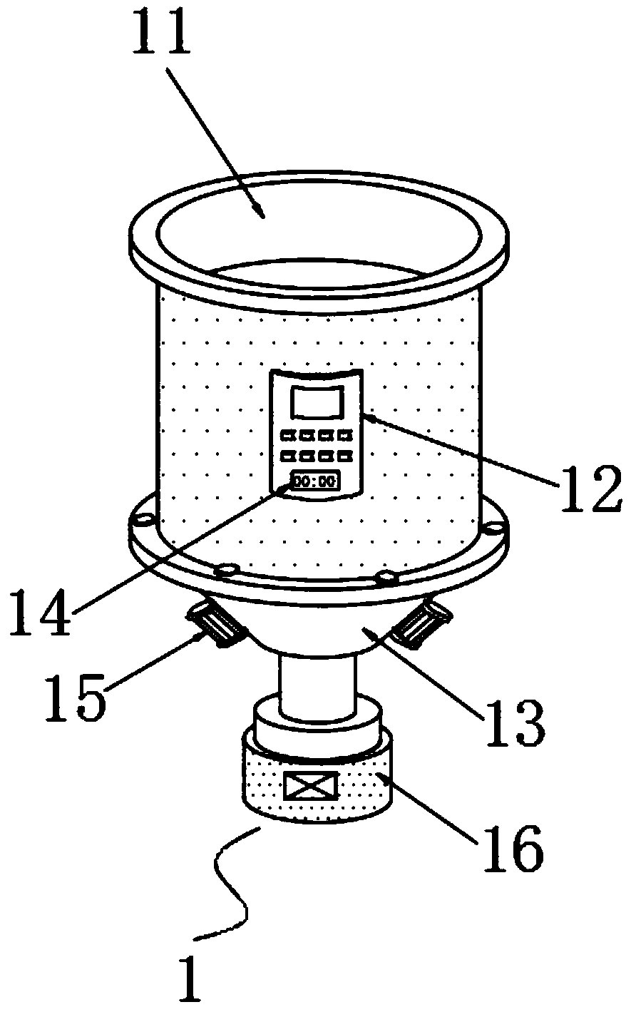 Powder feeding device of electrical automation equipment