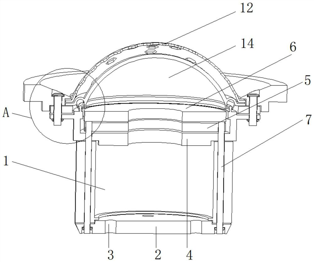 High-efficiency heat dissipation pure alto dome horn