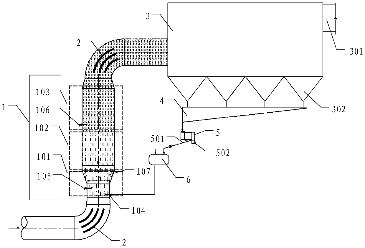 Desulfurization reaction tower and flue gas desulfurization device