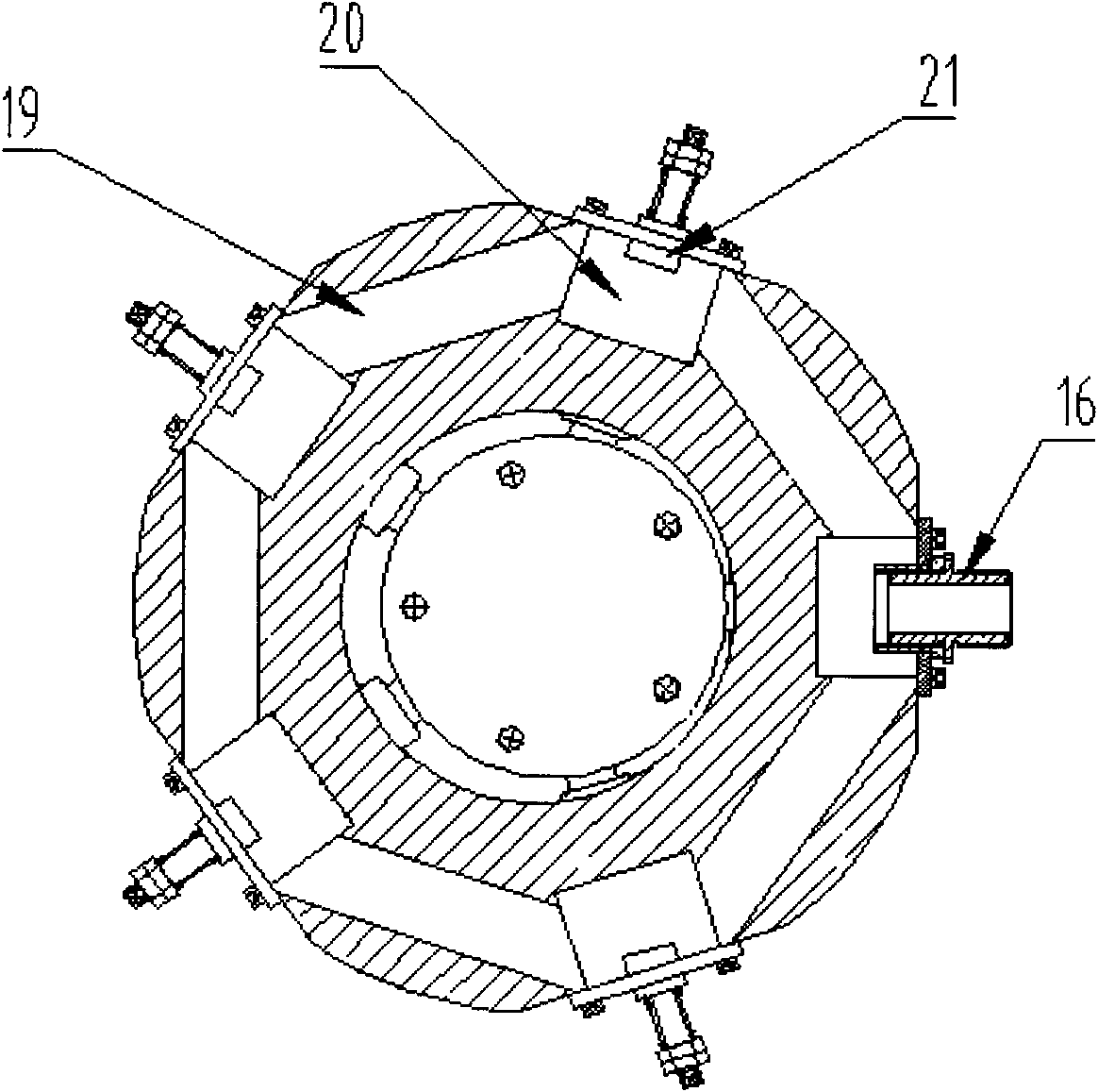 Fully-balanced type double-row radial plunger pump