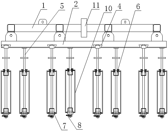 Carrier roller spraying system