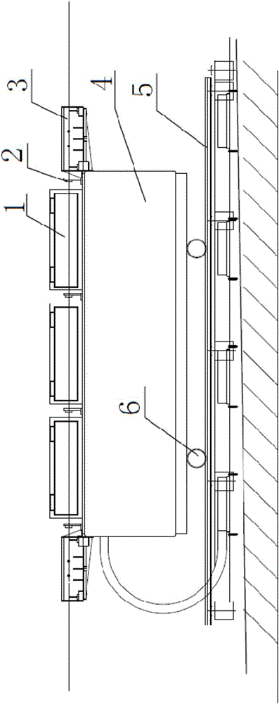 Movable induction heating furnace