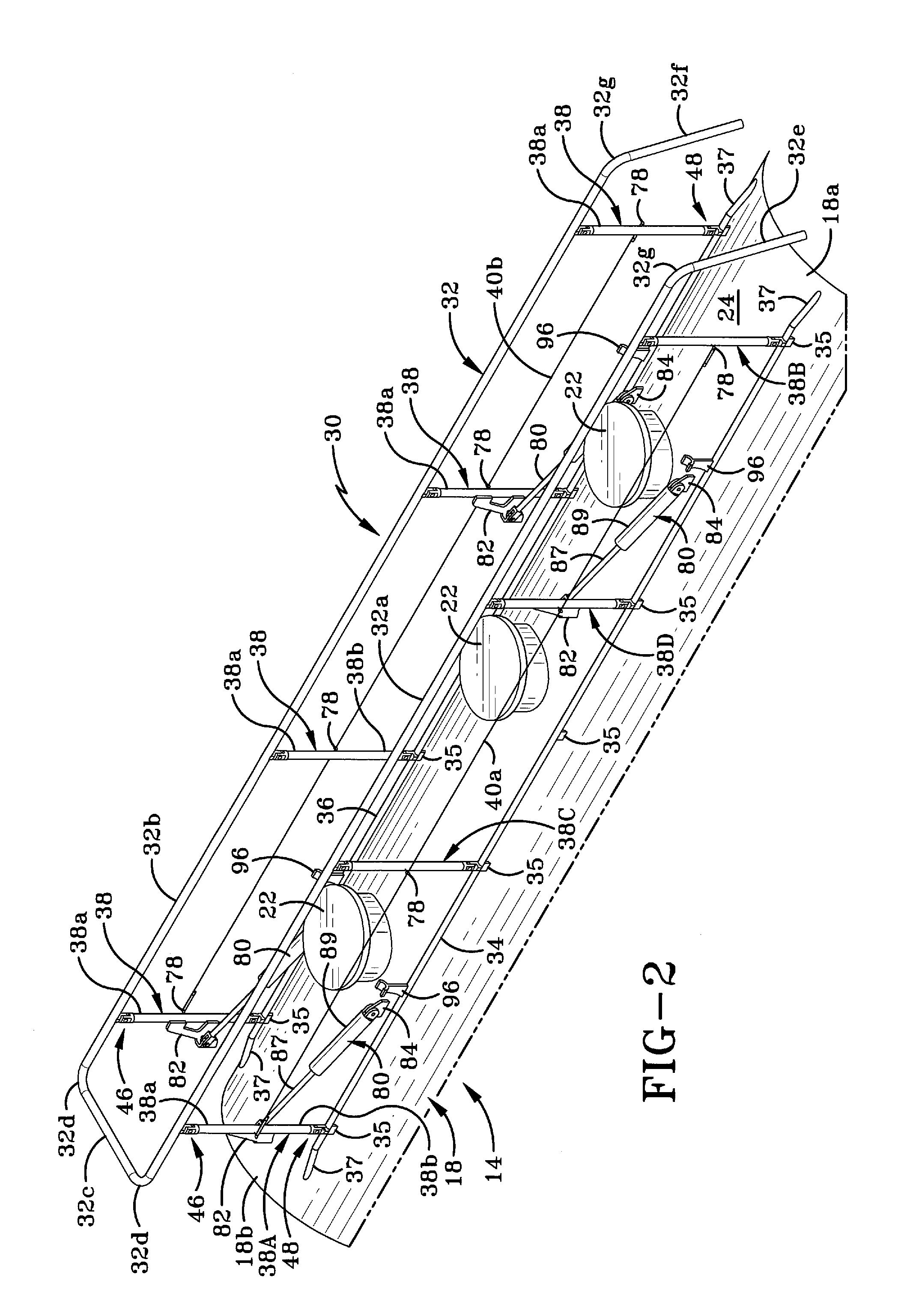 Tank trailer having an air actuated handrail assembly