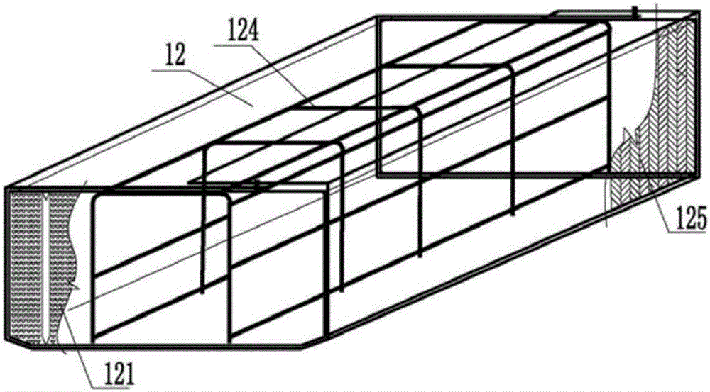 Stress island assembled type hollow floor