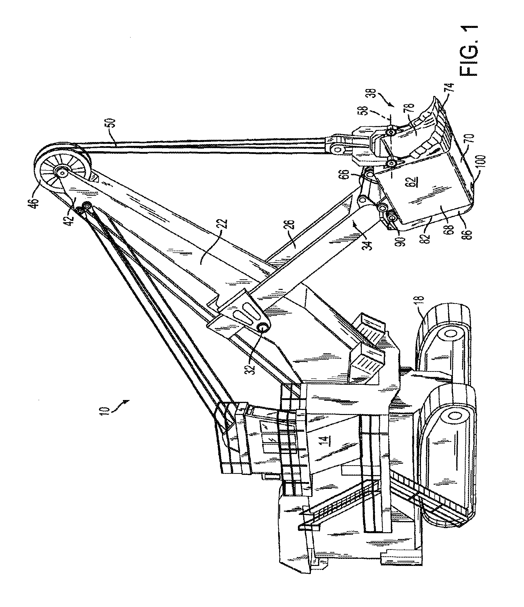 Dipper door latch with locking mechanism