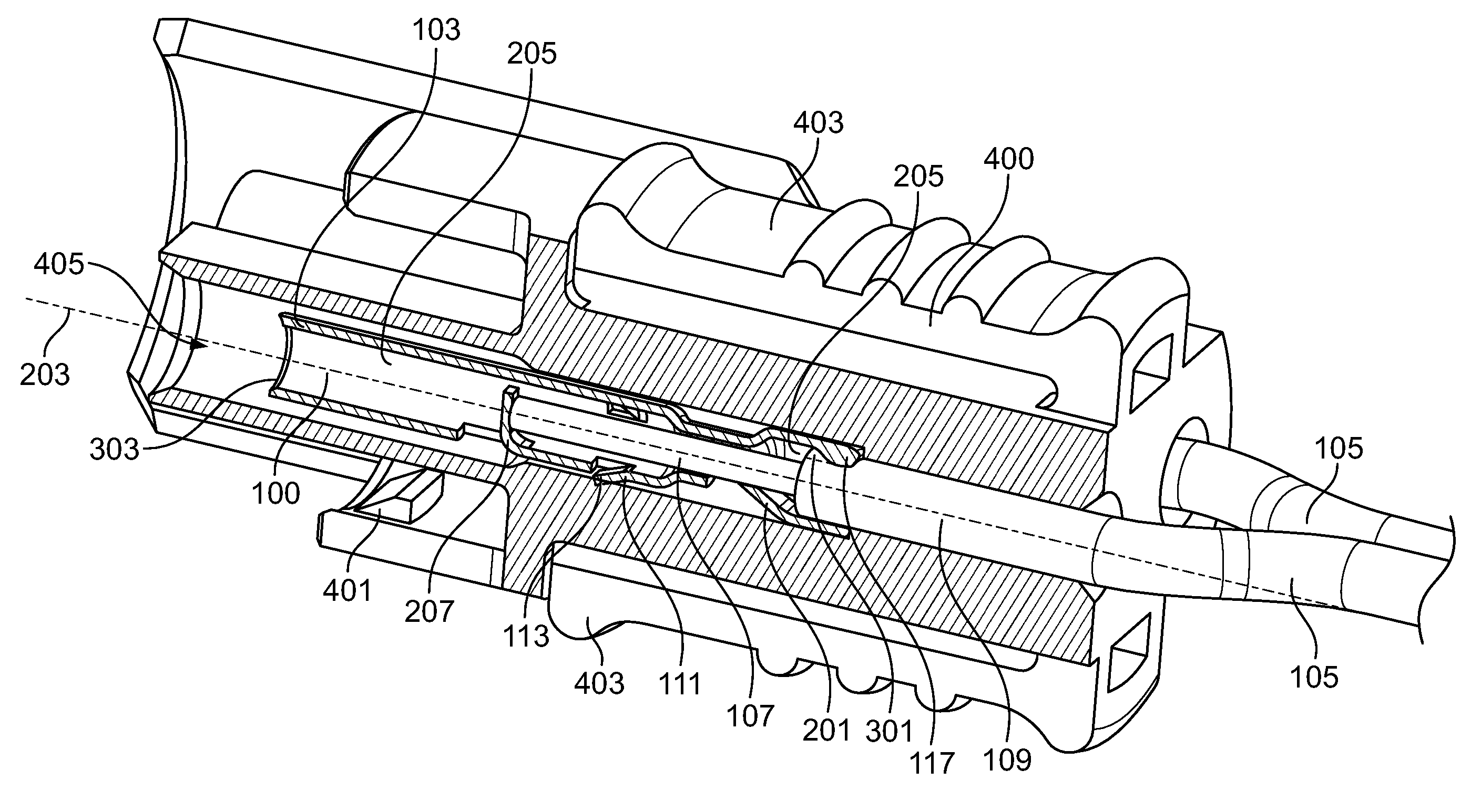 Wire retention connector system