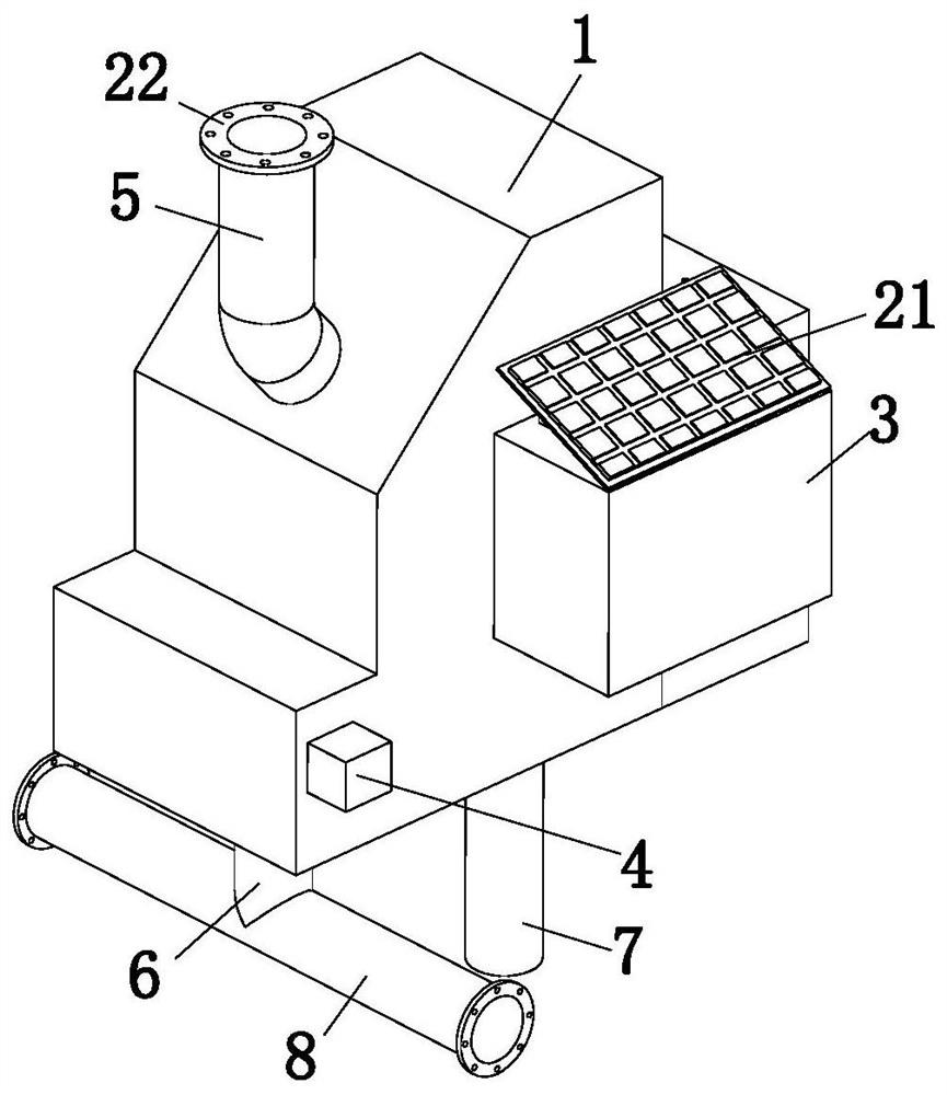 A drainage device for a bridge