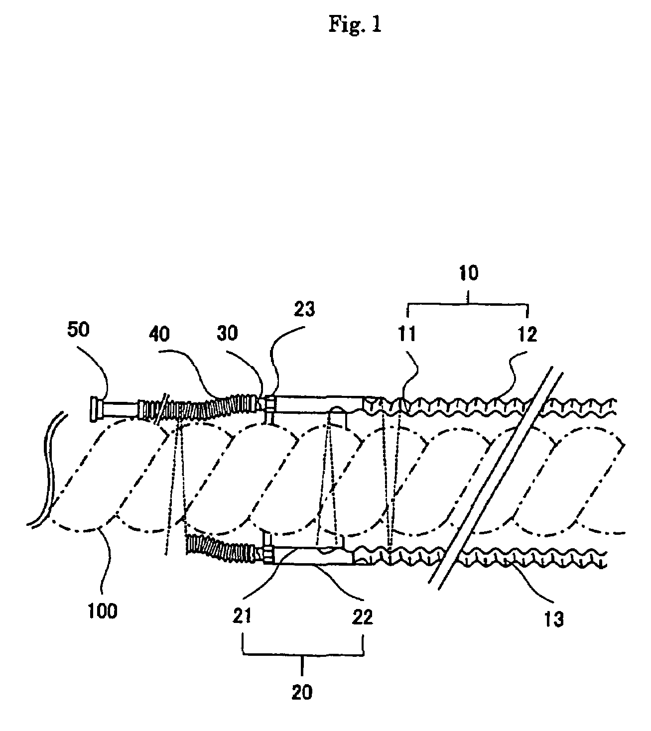 Vacuum-insulated pipe