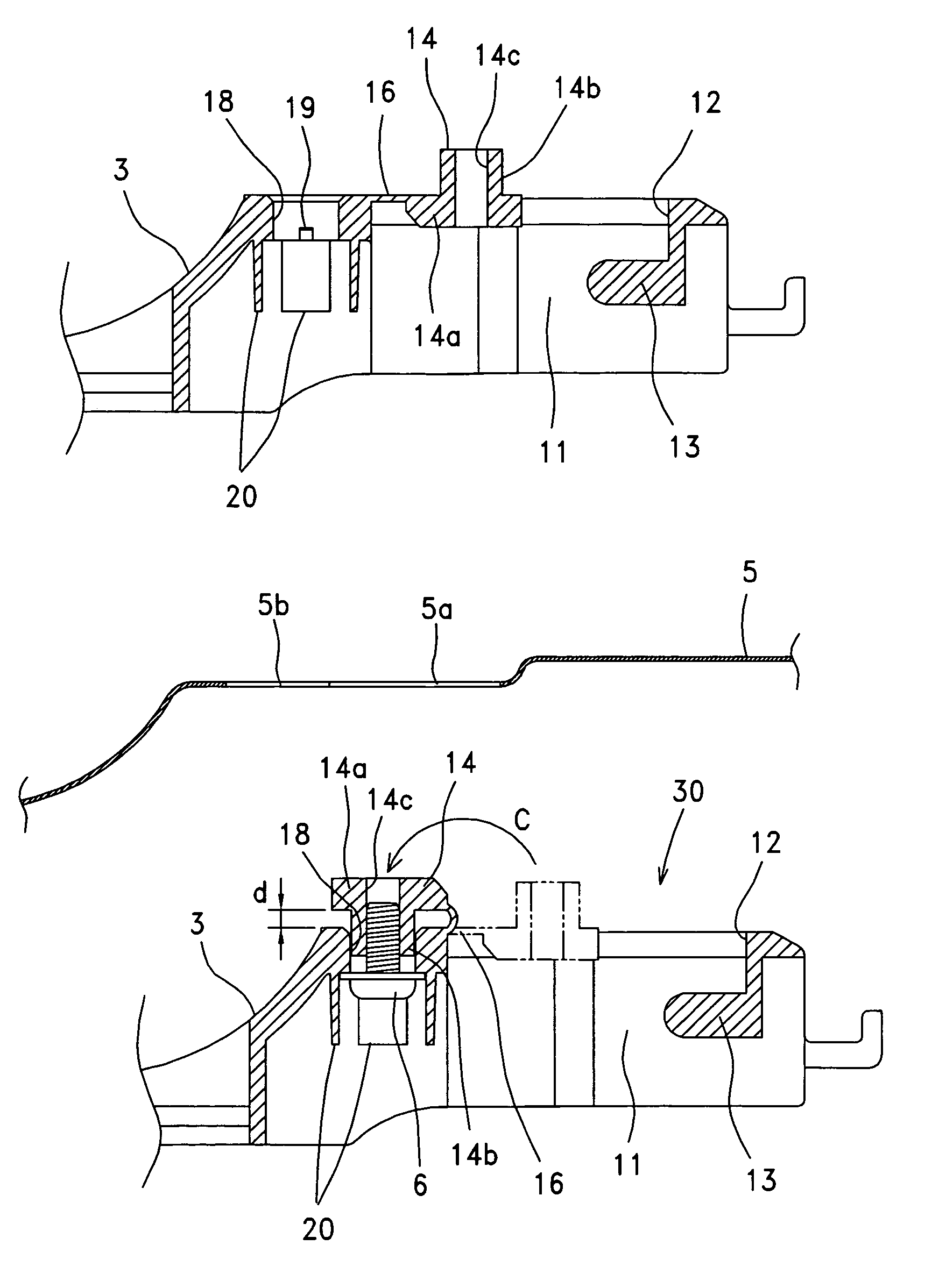 Door handle device for vehicles