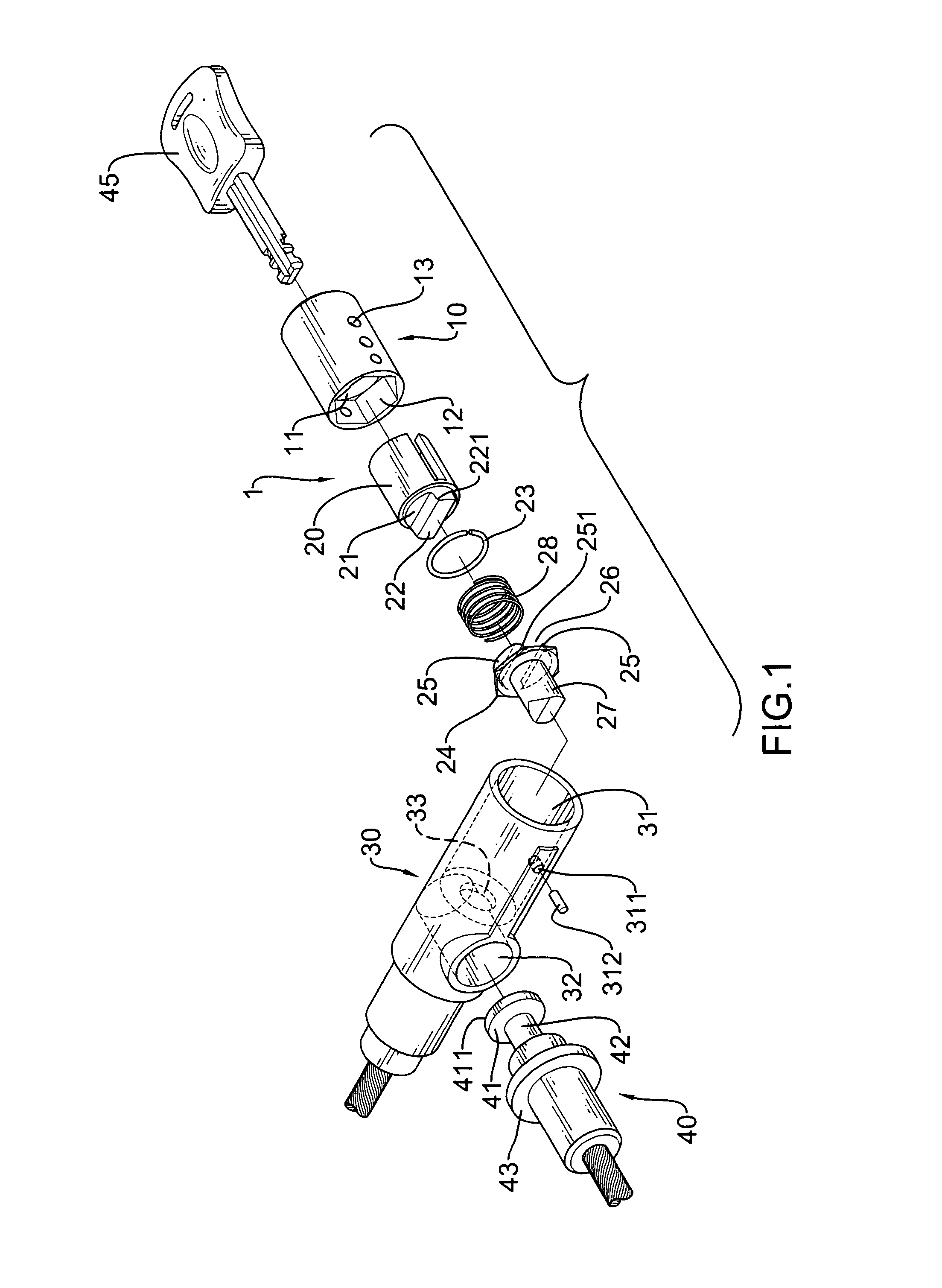 Cable lock assembly to ensure stable linear movement of the latch bolt